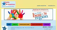 Desktop Screenshot of pattisallamerican.com